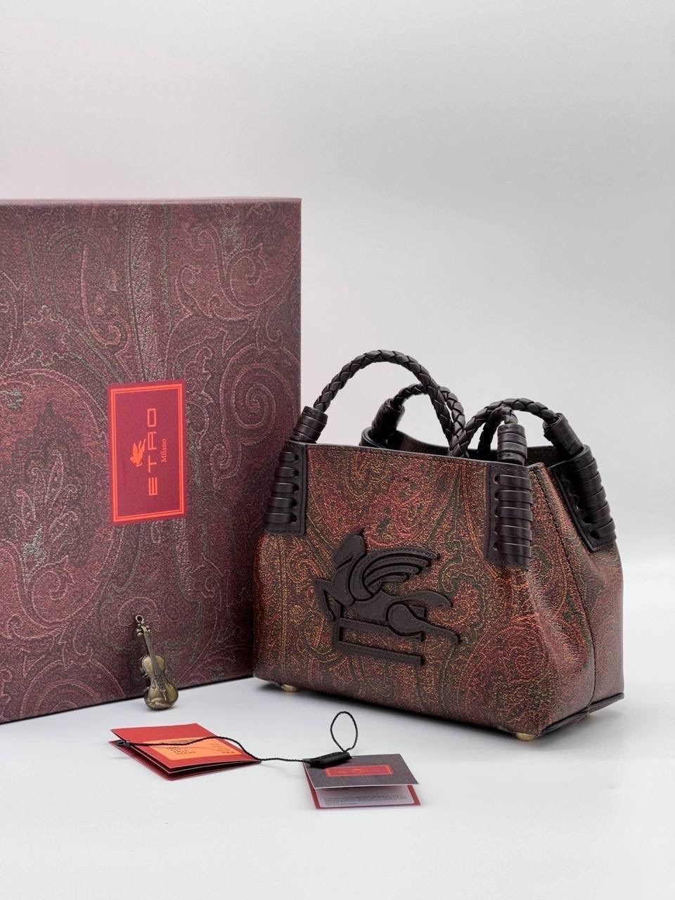 сумка,etro средняя сумка-тоут paisley libra коричневый,женская сумка,сумки женские брендовые,сумка etro