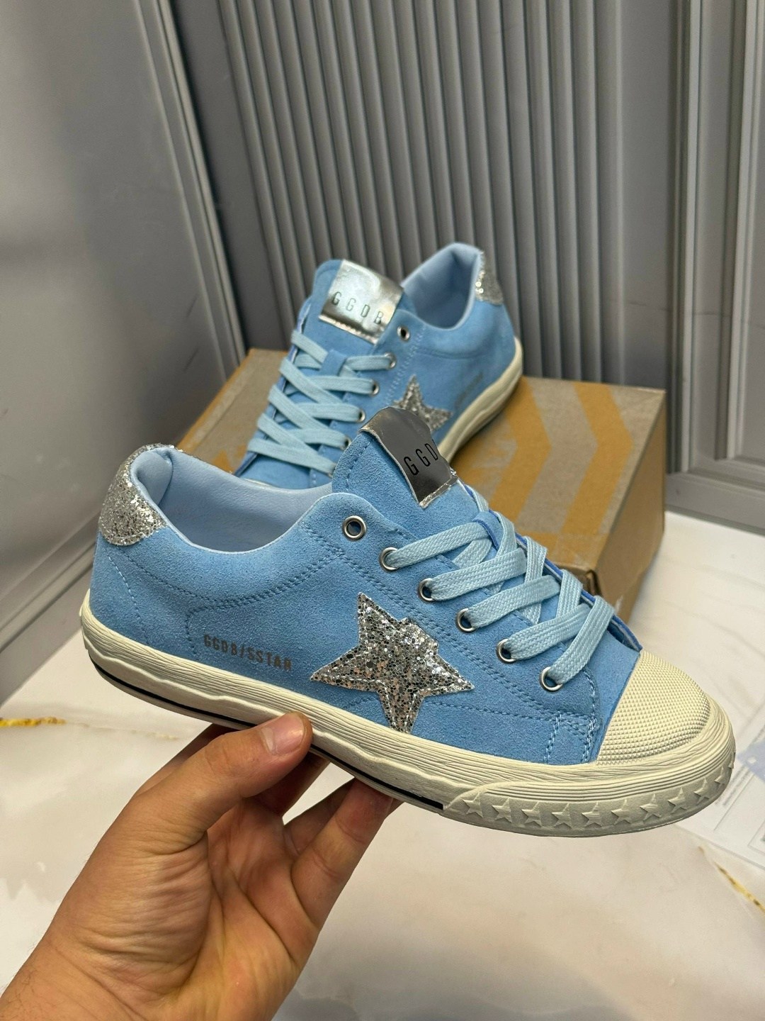 ,golden goose кеды glitter,golden goose blue,кроссовки женскиe, женская