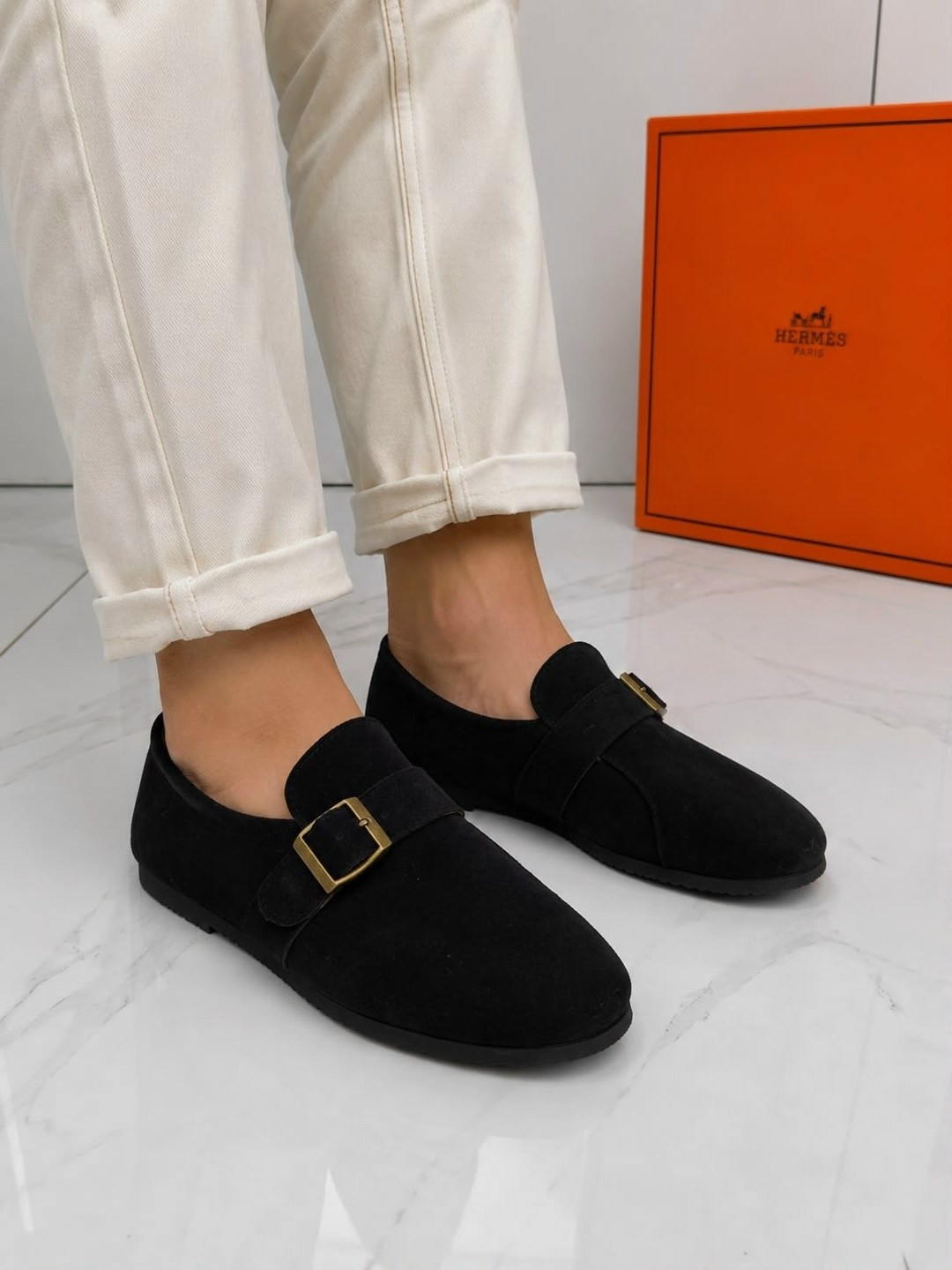 лоферы hermes,,замшевые лоферы hermes,гермес , женская