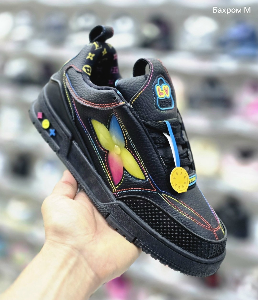 кроссовки louis vuitton skate,кроссовки louis vuitton,кроссовки louis vuitton skate sneaker oversized flower-black черный,кроссовки louis vuitton skate sneaker 'oversized flower - black',louis vuitton
