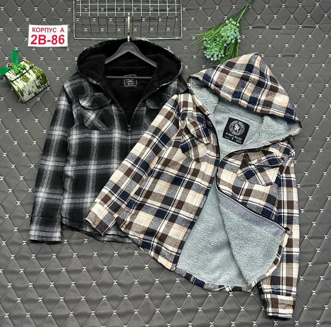 рубашка с капюшоном,клетчатая рубашка,мужская утепленная рубашка flannel shirt jacket,рубашка,рубашка для мальчика