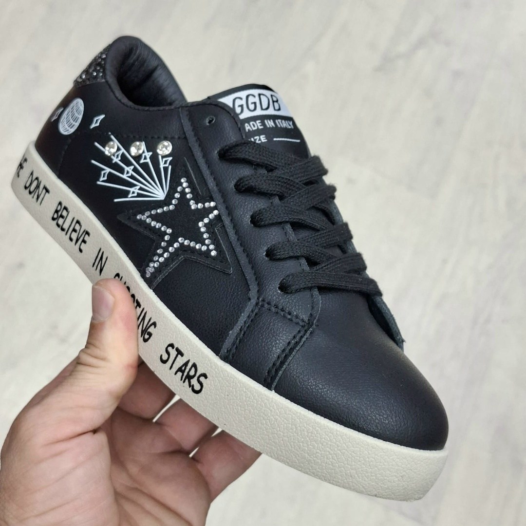 ,golden goose кеды hi star на платформе черный,кеды golden goose,кроссовки golden goose, женская
