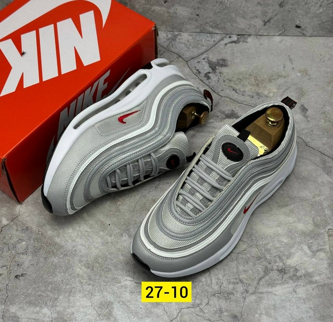 кроссовки мужские nike air max 97,кроссовки nike air max 97,кроссовки,nike air max 97 silver bullet,nike air max 97