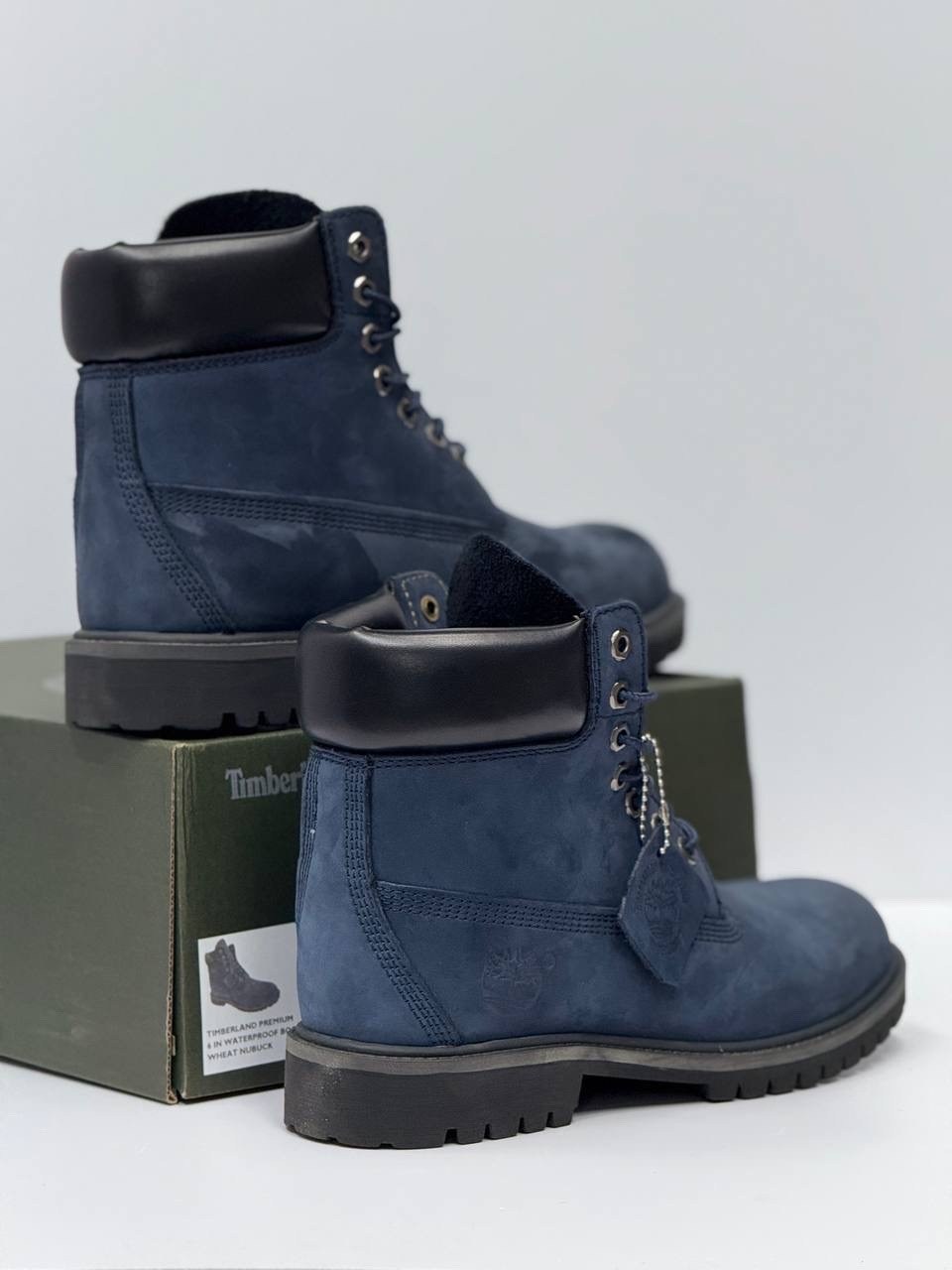 мужские ботинки timberland,ботинки мужские зимние timberland,ботинки женский, мужской темно-синий, серо-синий размер 43,ботинки timberland,timberland premium 6 inch
