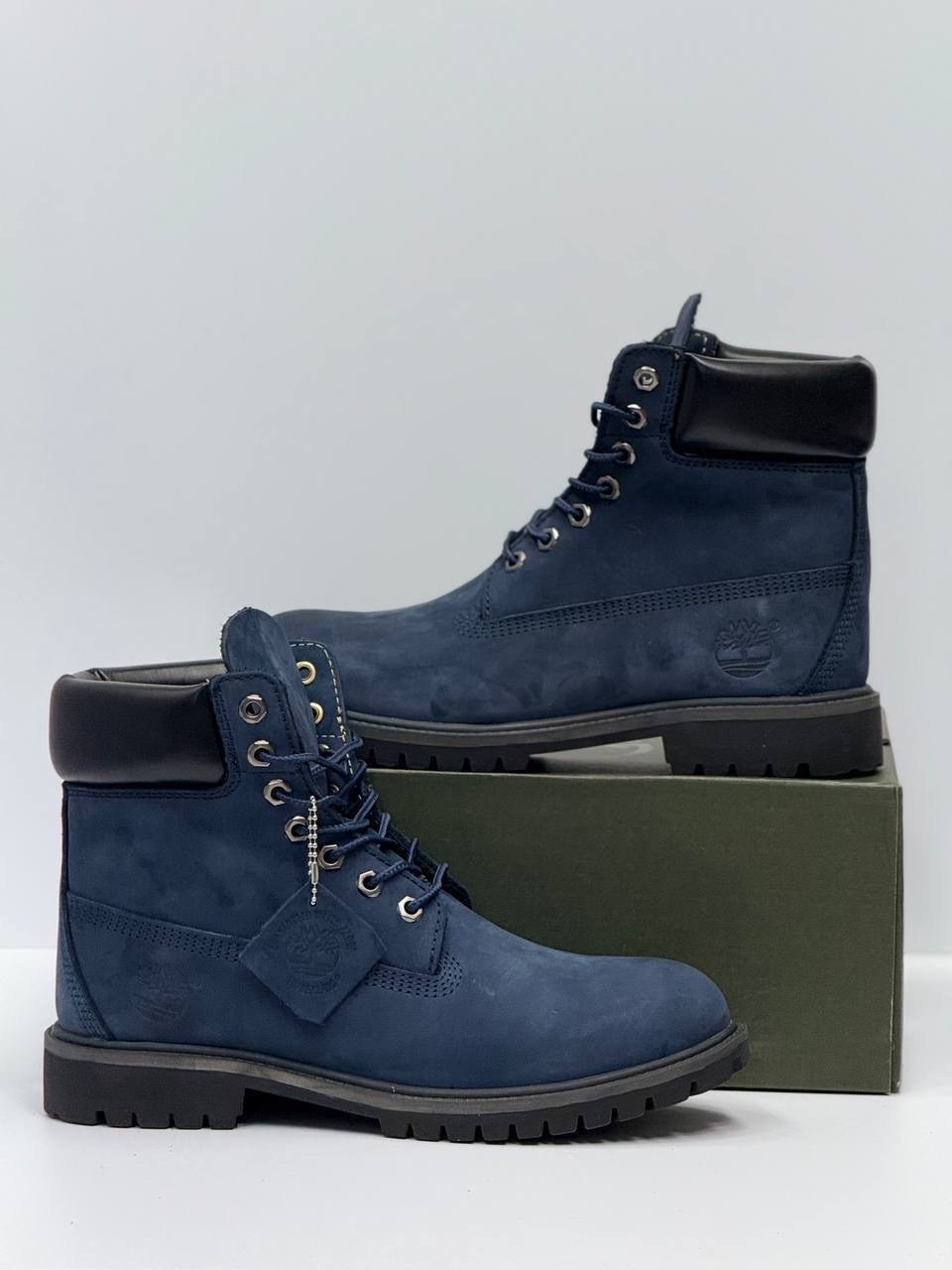 мужские ботинки timberland,ботинки мужские зимние timberland,ботинки женский, мужской темно-синий, серо-синий размер 43,ботинки timberland,timberland premium 6 inch