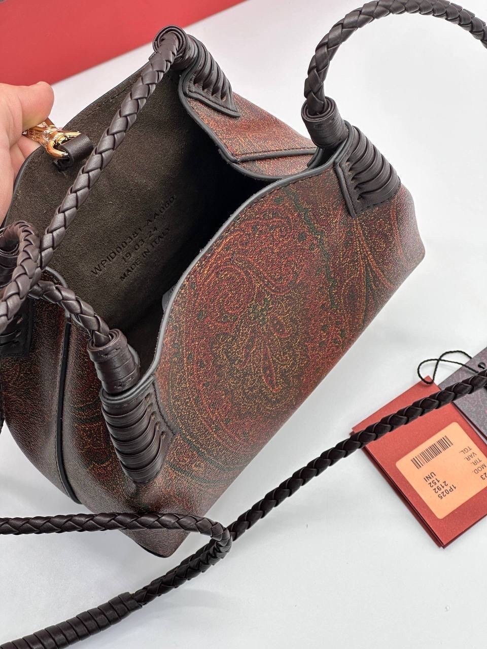 сумка,etro средняя сумка-тоут paisley libra коричневый,женская сумка,сумки женские брендовые,сумка etro