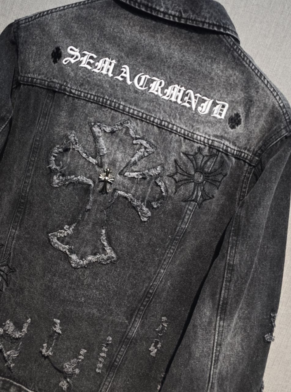 джинсовая куртка chrome hearts,мужская джинсовая куртка,джинсовая куртка,модные джинсовые куртки,джинсовая куртка филипп плейн