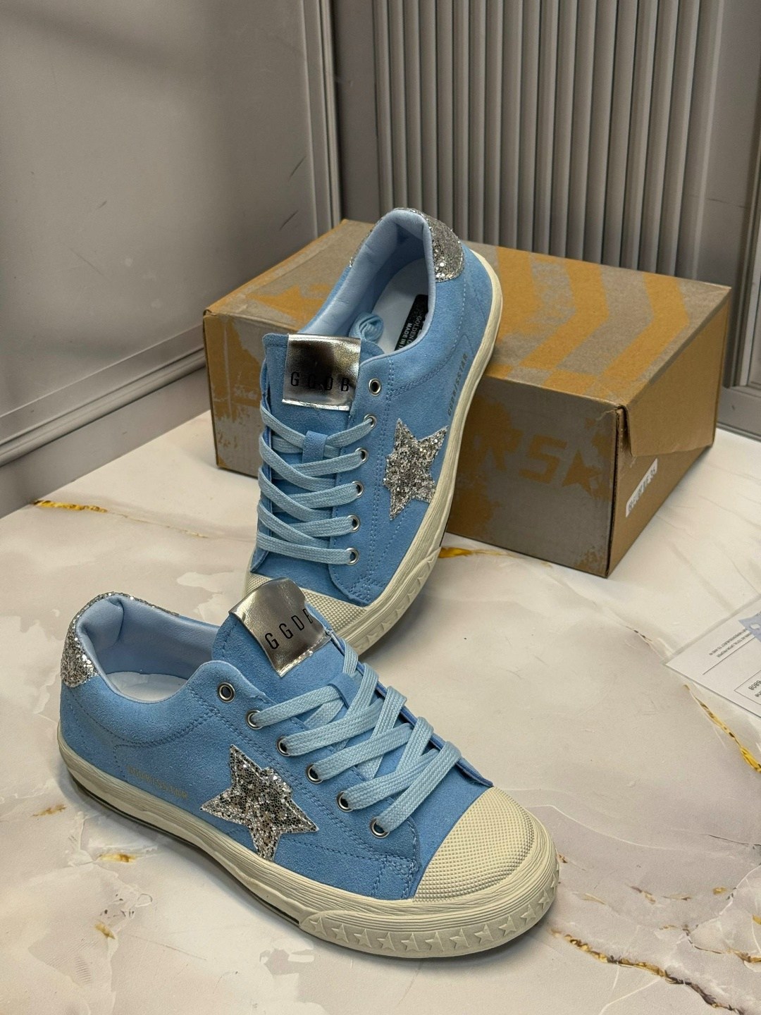 ,golden goose кеды glitter,golden goose blue,кроссовки женскиe, женская