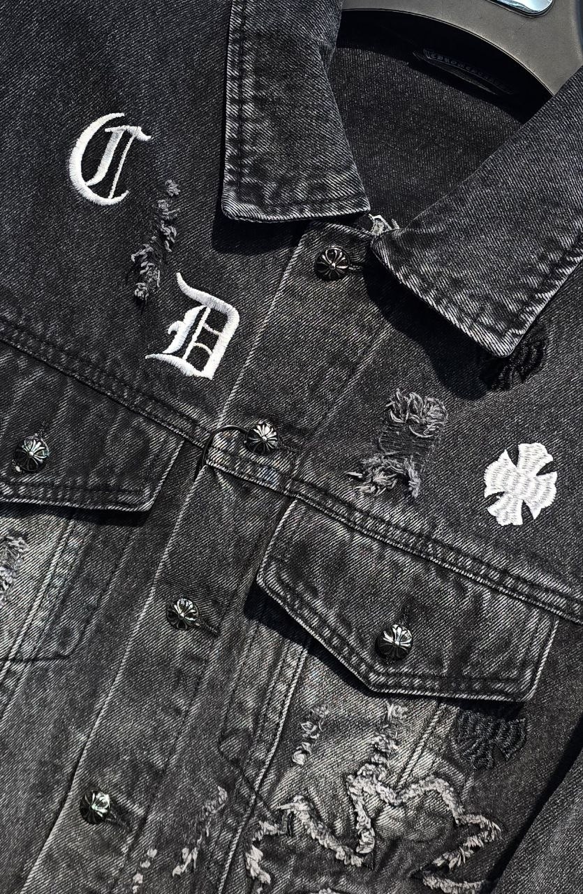 джинсовая куртка chrome hearts,мужская джинсовая куртка,джинсовая куртка,модные джинсовые куртки,джинсовая куртка филипп плейн