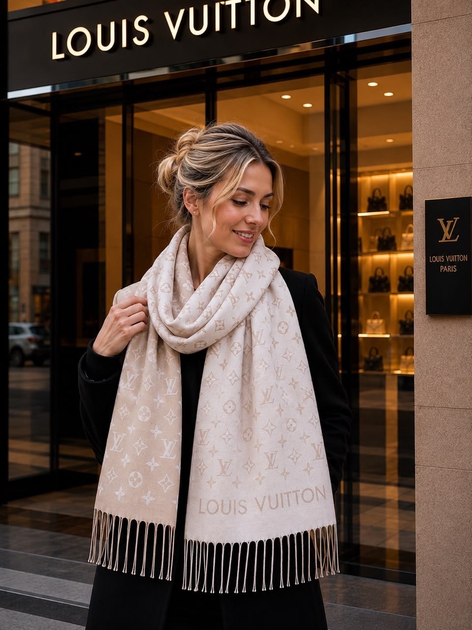 шарф louis vuitton,шарф зимний осенний палантин кашемир теплый длинный louis vuitton,палантин шарф женский кашемировый тёплый,платок луи виттон,шарф луи виттон