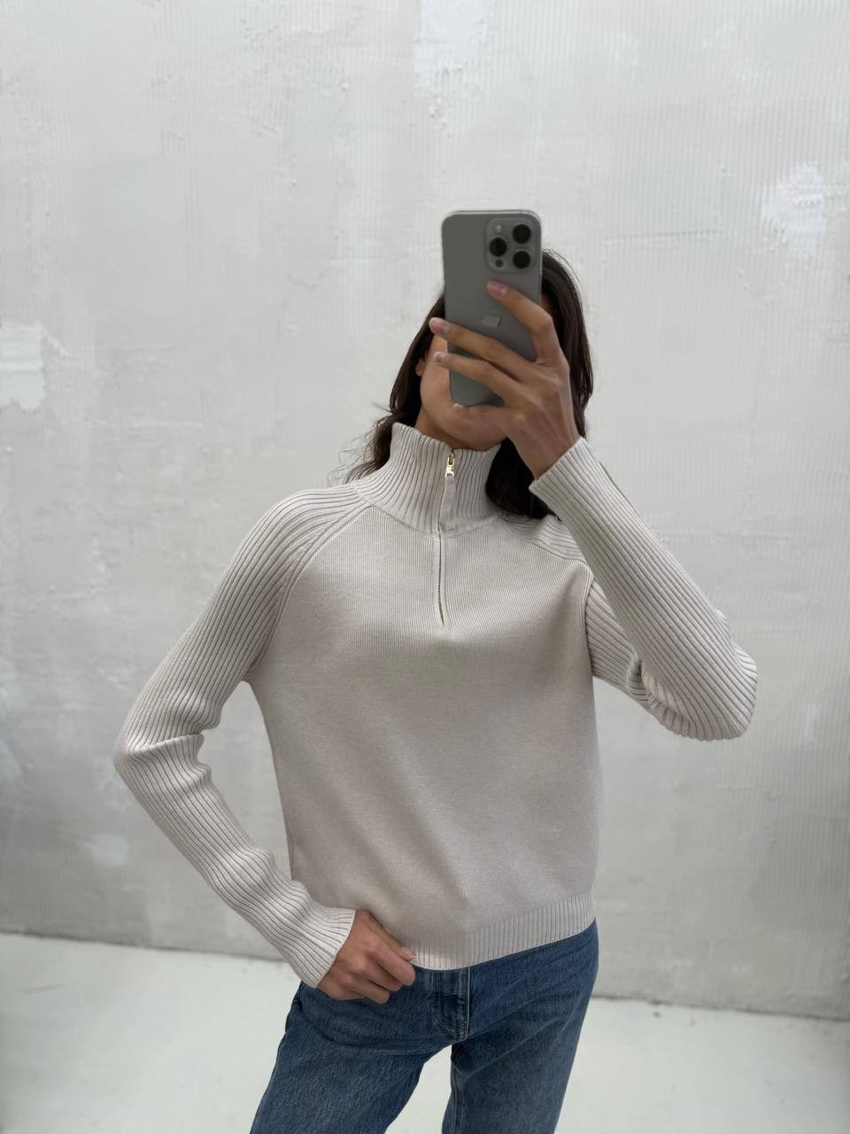 свитер оверсайз с горлом на молнии kk fashion,свитер оверсайз с горлом на молнии теплый вязаный,свитер с горлом на молнии оверсайз,женский джемпер,свитер оверсайз с горлом на молнии от бренда kk fashi