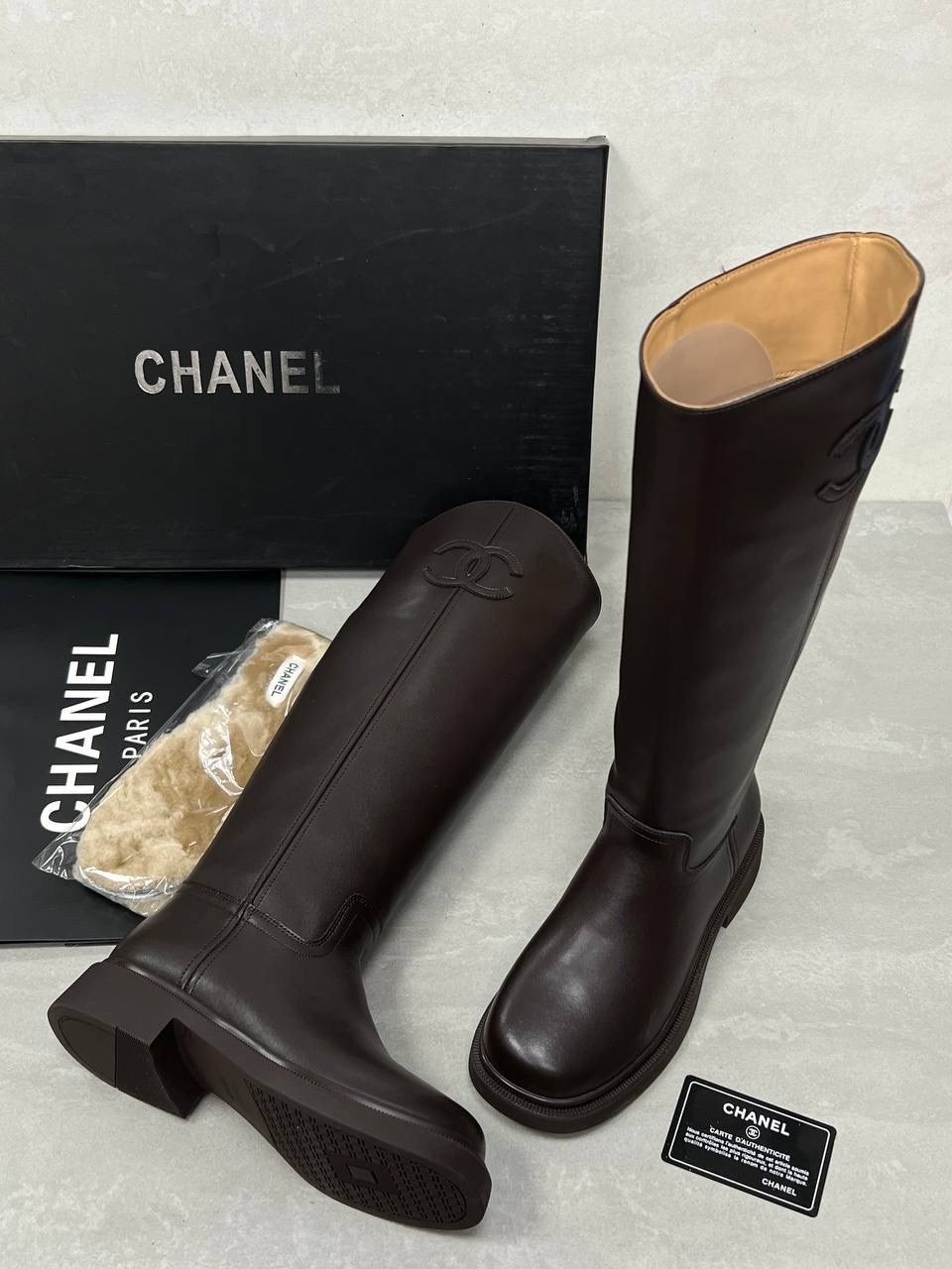 сапоги chanel,сапоги шанель,сапоги celine,женские осенние сапоги chanel 2026 черные кожаные высокие,сапоги chanel копия люкс