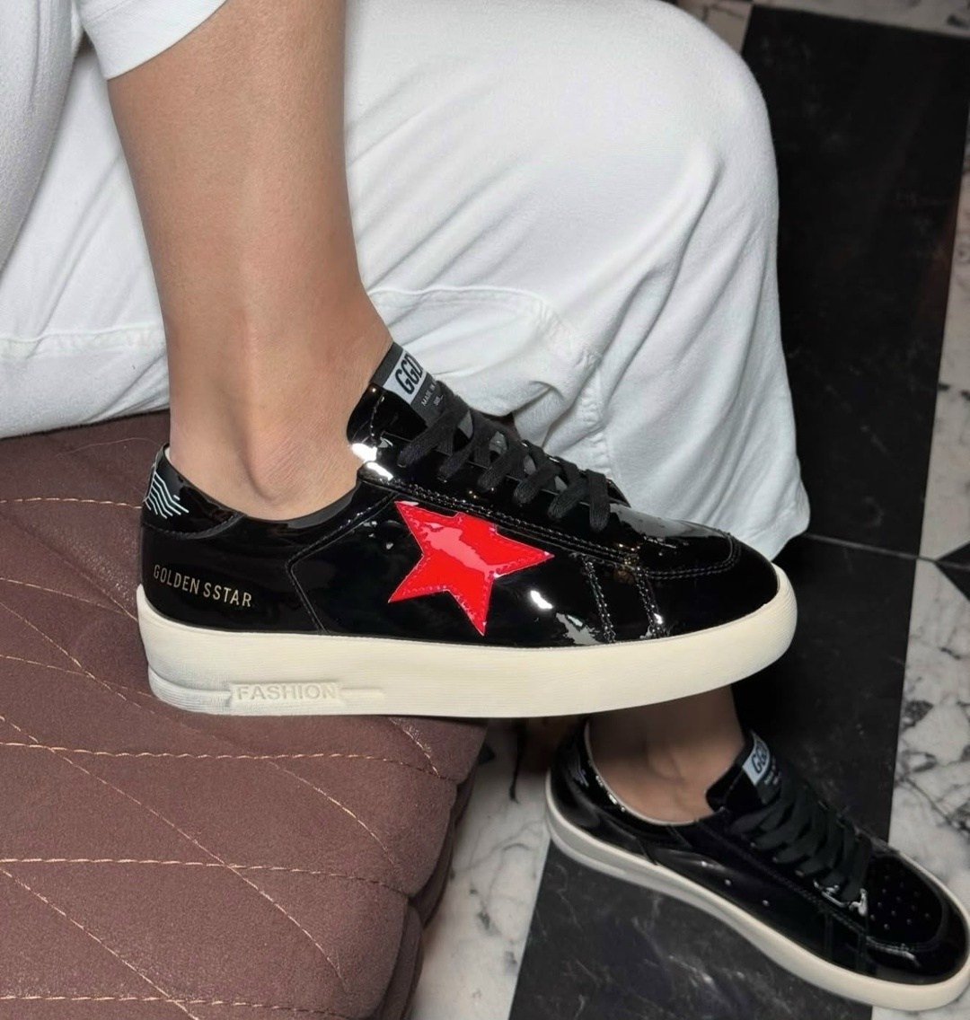 ,кеды golden goose,кроссовки golden goose,спортивная ,кроссовки ball star черного и белого цвета golden goose