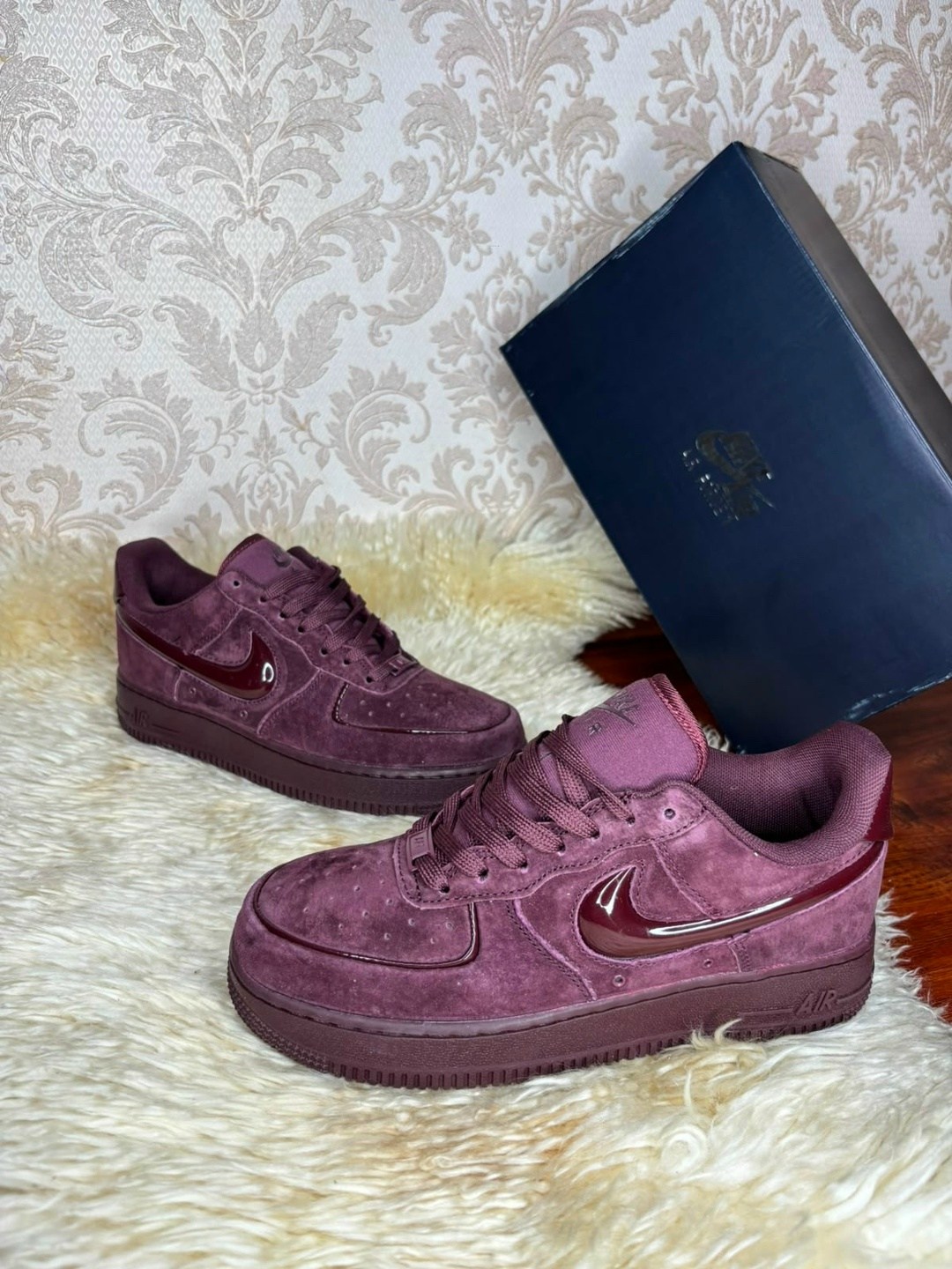бордовые кроссовки,кроссовки,nike air force 1 '07,nike air force 1 low цвет бордовый,nike air force 1