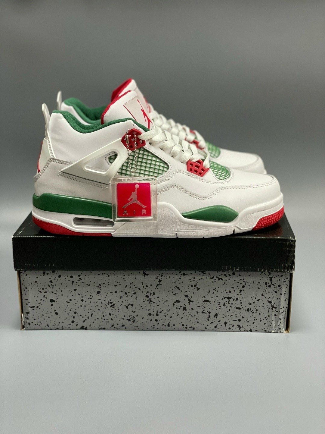 nike air jordan 4 retro,кроссовки,air jordan 4,nike air jordan 4 retro white green aq3816-163,nike air jordan 4