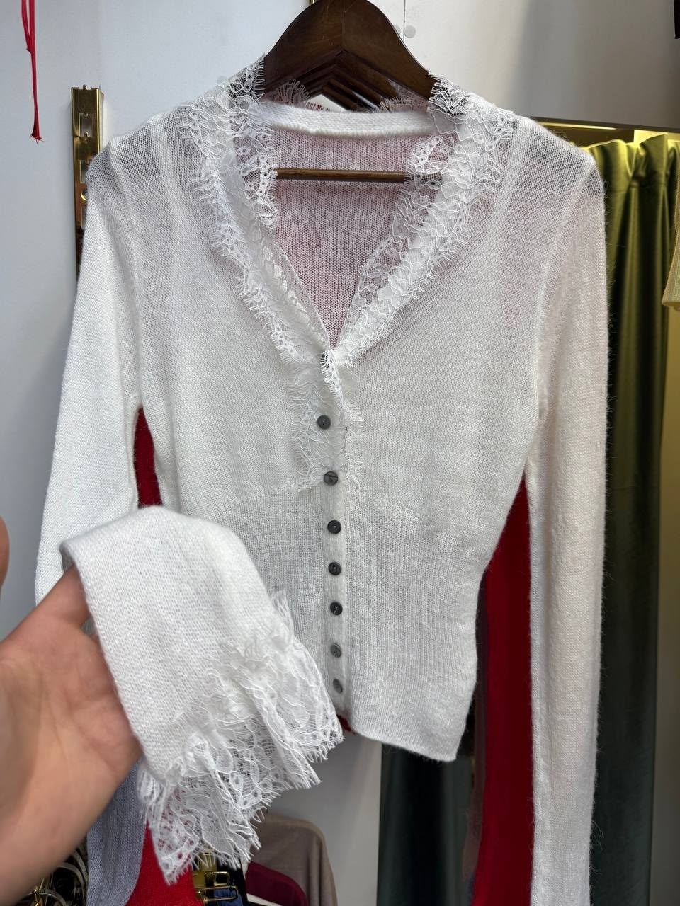 женская кофта,вязаные кардиганы,кардиган кофта,повседневный кардиган,джемпер с кружевом