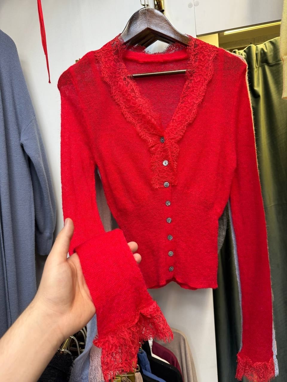женская кофта,вязаные кардиганы,кардиган кофта,повседневный кардиган,джемпер с кружевом