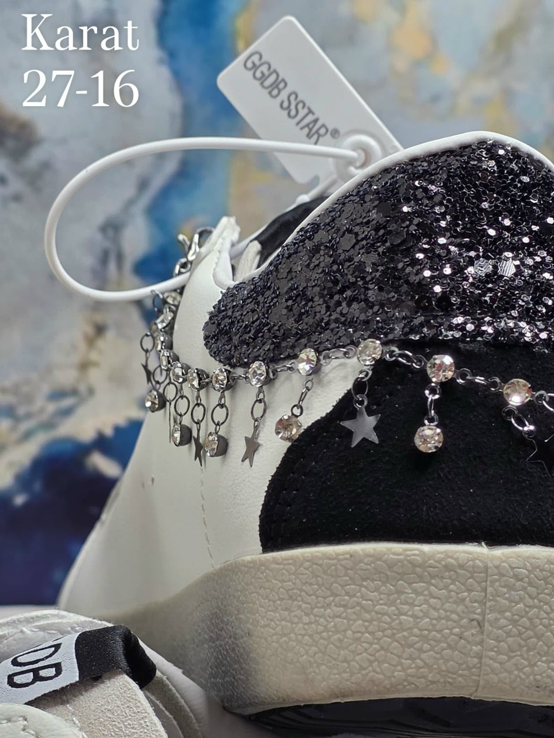 кроссовки женские golden goose super-star белый / серебряный,,golden goose кеды super-star с блестками белый,кроссовки golden goose, женская