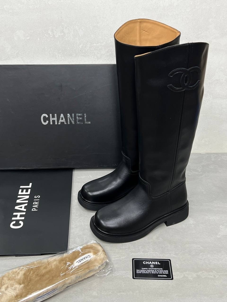 сапоги chanel,сапоги шанель,сапоги celine,женские осенние сапоги chanel 2026 черные кожаные высокие,сапоги chanel копия люкс