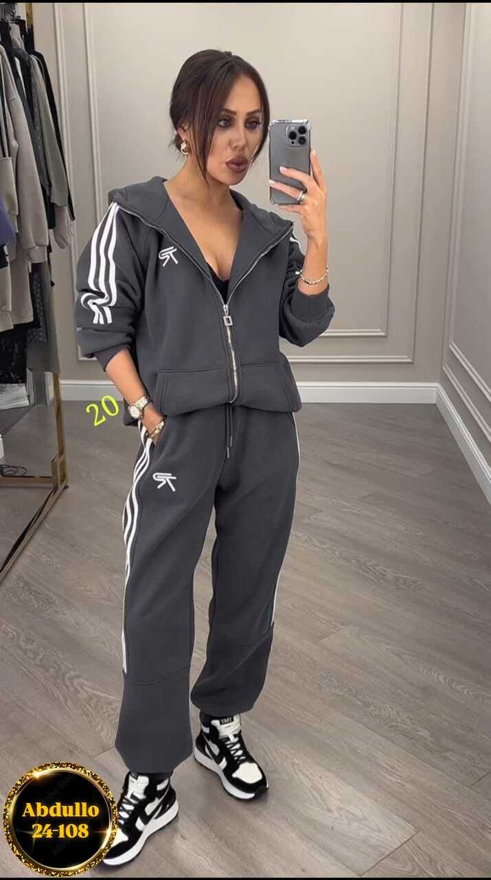 спортивный костюм женский,женский спортивный костюм adidas на флисе,спортивный костюм,спортивный костюм адидас женский ,костюм спортивный женский adidas арт. 11432284
