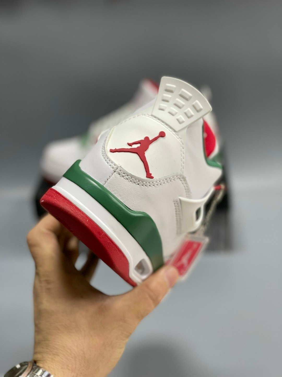nike air jordan 4 retro,кроссовки,air jordan 4,nike air jordan 4 retro white green aq3816-163,nike air jordan 4