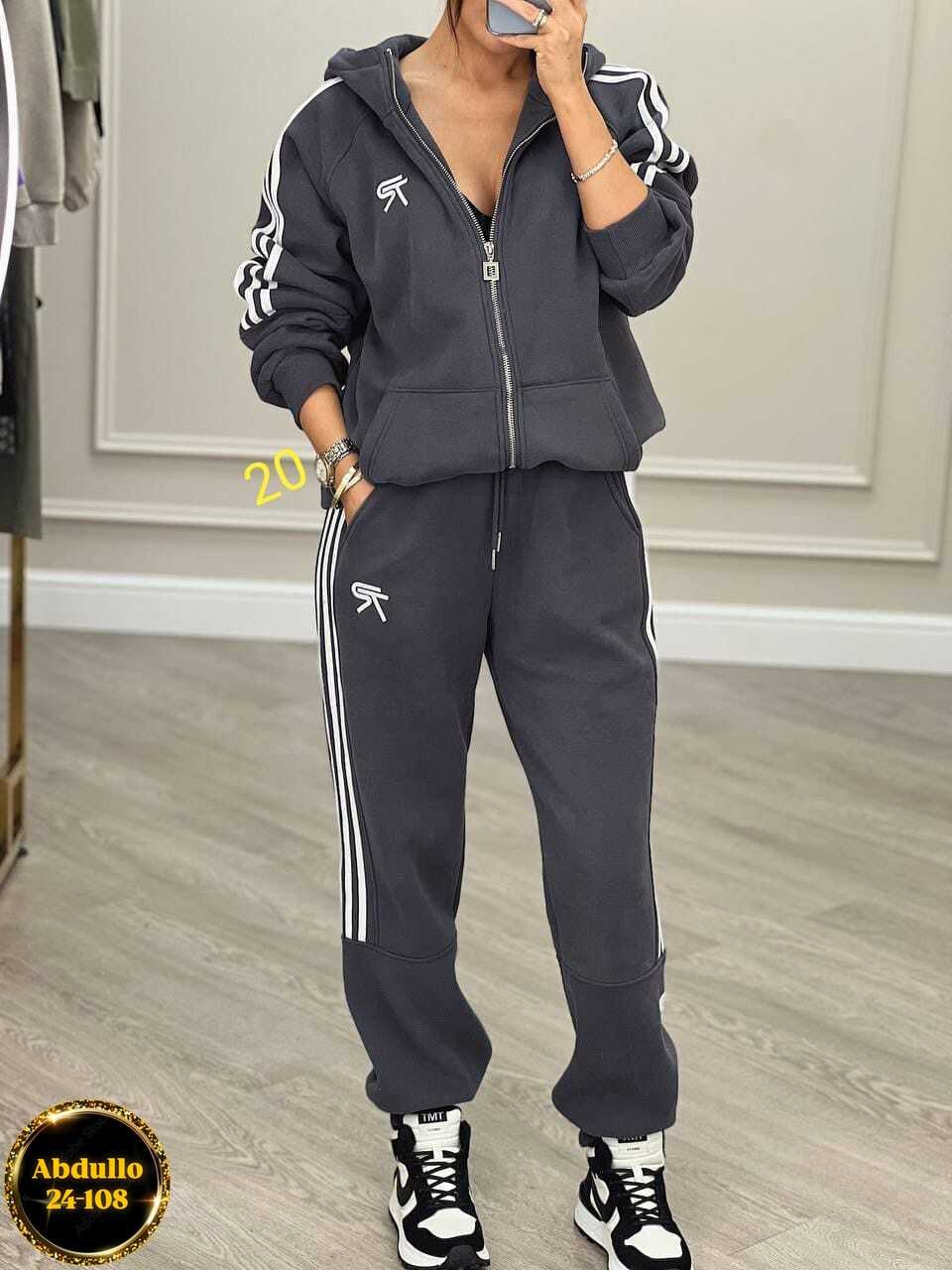 спортивный костюм женский,женский спортивный костюм adidas на флисе,спортивный костюм,спортивный костюм адидас женский ,костюм спортивный женский adidas арт. 11432284