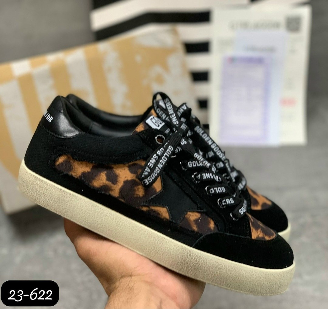 ,кеды golden goose,кроссовки golden goose,кеды замшевые,кроссовки golden goose wmns superstar leopard коричневый