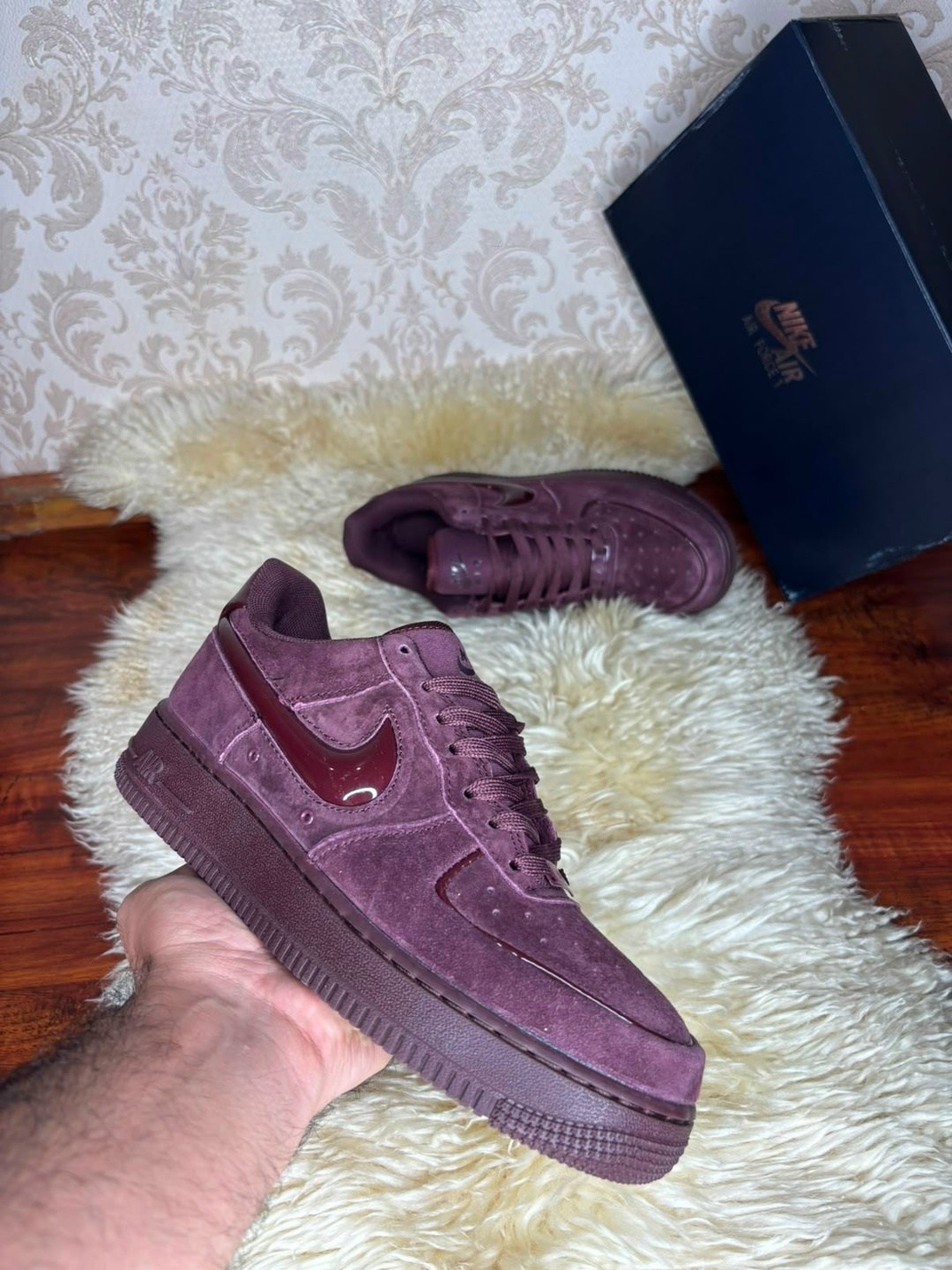 бордовые кроссовки,кроссовки,nike air force 1 '07,nike air force 1 low цвет бордовый,nike air force 1