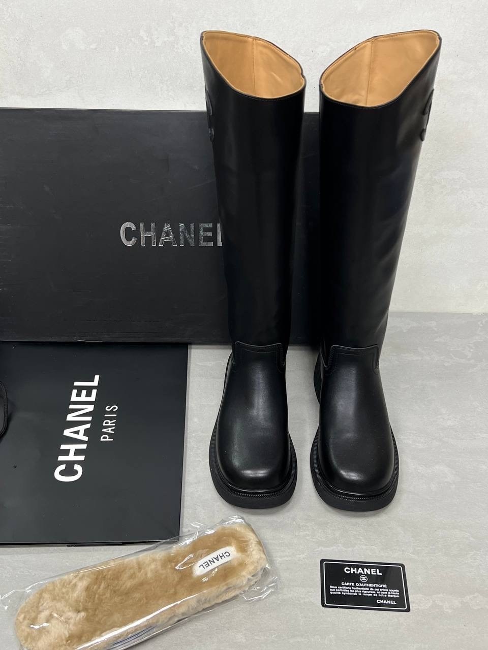 сапоги chanel,сапоги шанель,сапоги celine,женские осенние сапоги chanel 2026 черные кожаные высокие,сапоги chanel копия люкс