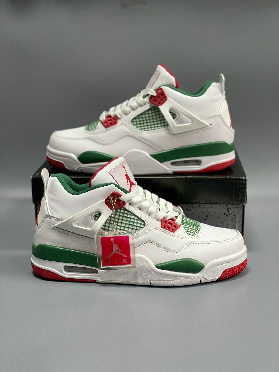 nike air jordan 4 retro,кроссовки,air jordan 4,nike air jordan 4 retro white green aq3816-163,nike air jordan 4