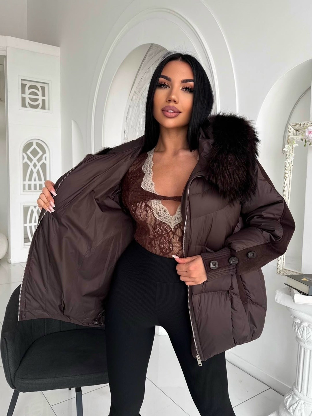 бомбическая куртка max mara с натуральным мехом,куртка на меху,куртка с мехом натуральным,куртка max mara с натуральным мехом,пуховик женский