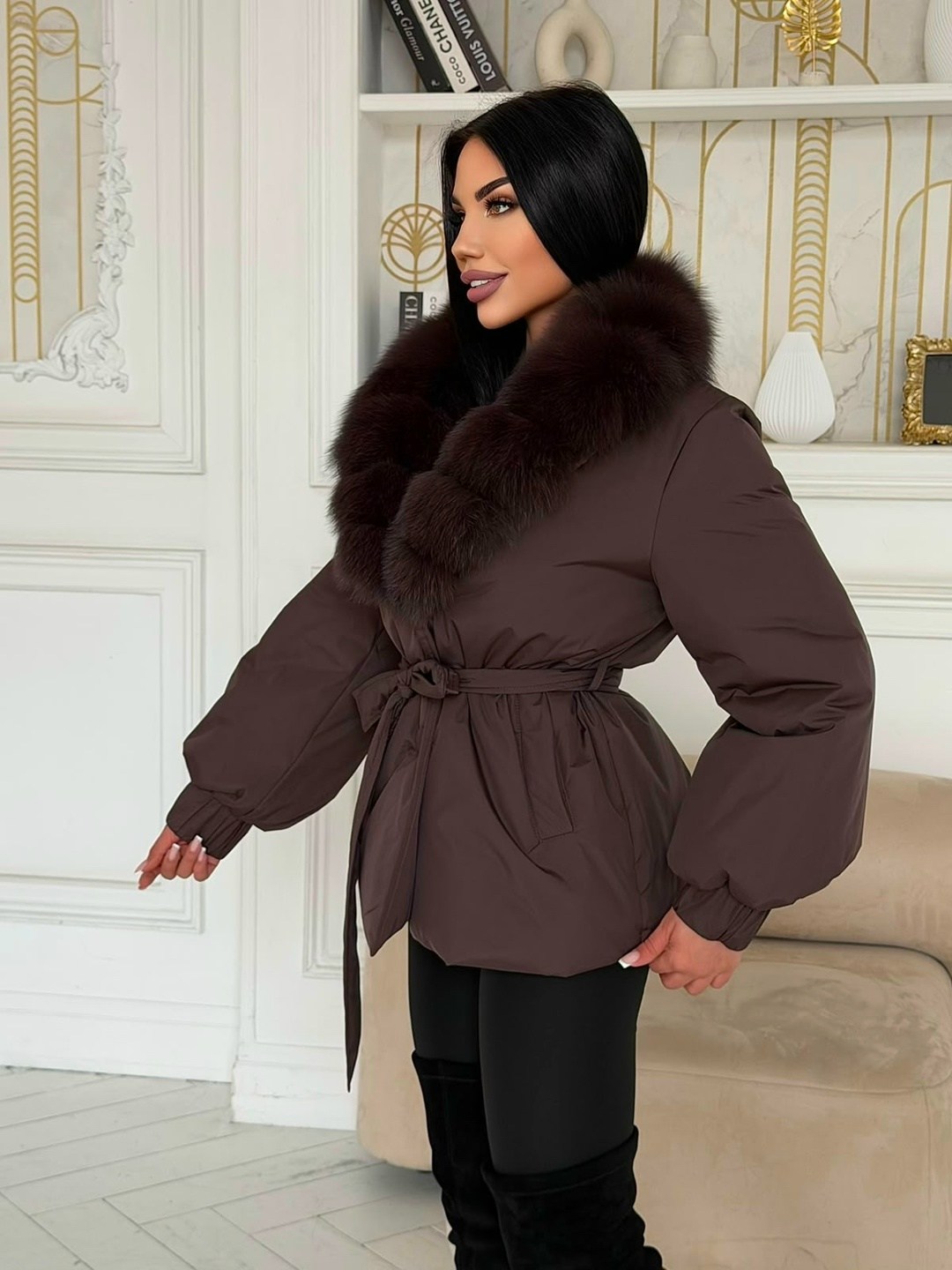 куртка с натуральным мехом,пуховики с мехом,пуховик женский с натуральным мехом,пуховик lasagrada с натуральным мехом,зимние куртки