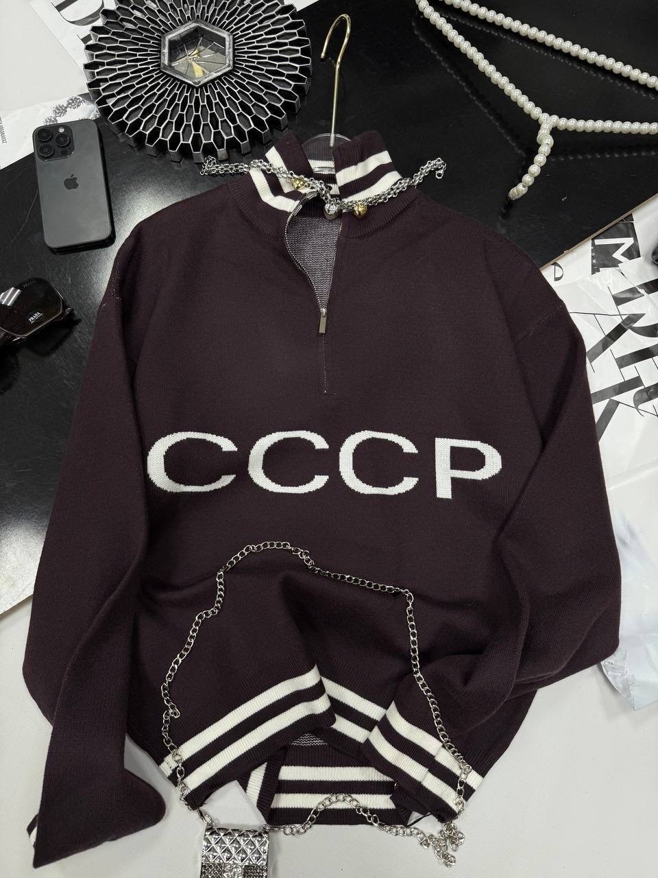 свитер ссср,кофта ссср,свитшот ссср,свитшот на замке,свитер с надписью "ссср"