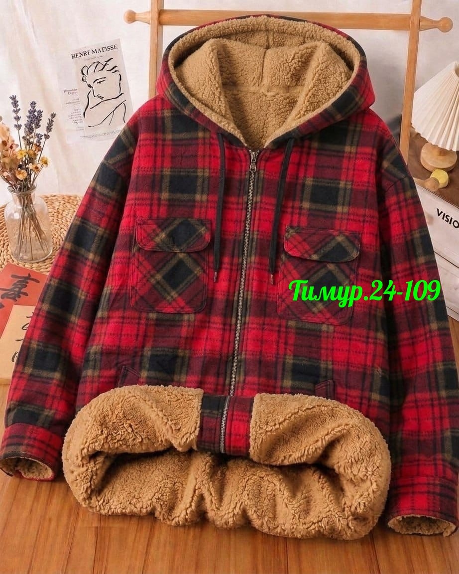 куртка теплая,повседневная куртка,клетчатая куртка,флисовая куртка,куртка в клетку