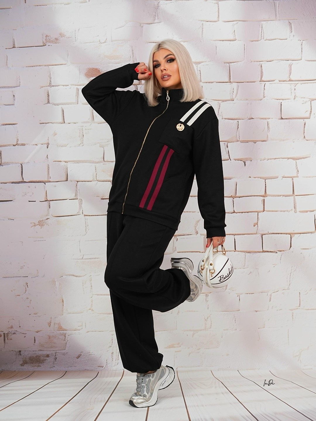 спортивный костюм больших размеров с брюками паллацо janna collection,спортивный костюм больших размеров с брюками паллацо janna collection цвет черный,спортивный костюм больших размеров спорт шик lec