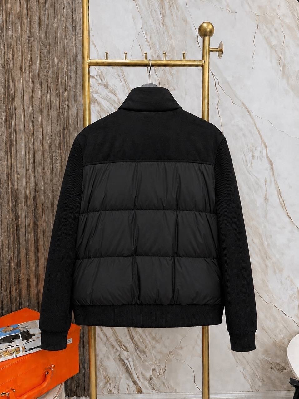 стеганая куртка,пуховик стеганый,куртка,комбинированная куртка,moncler кардиган