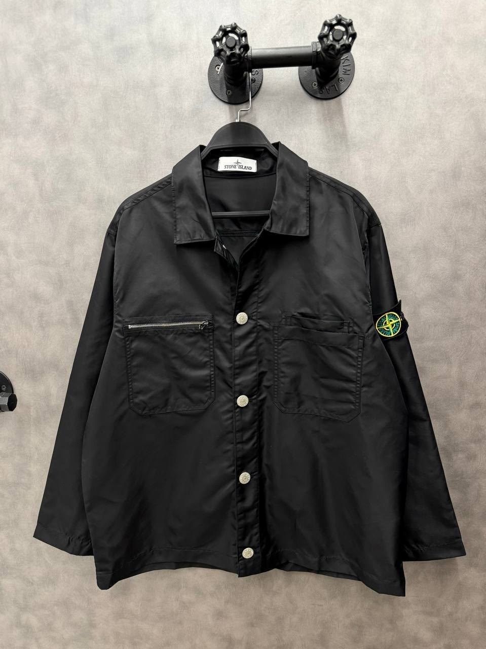 куртка-рубашка mil-spec stretch ripstop-tc stone island черный,куртка-рубашка паракадут tela stone island черный,куртка мужская stone island old effect черный,куртка stone island мужская,куртка oversh