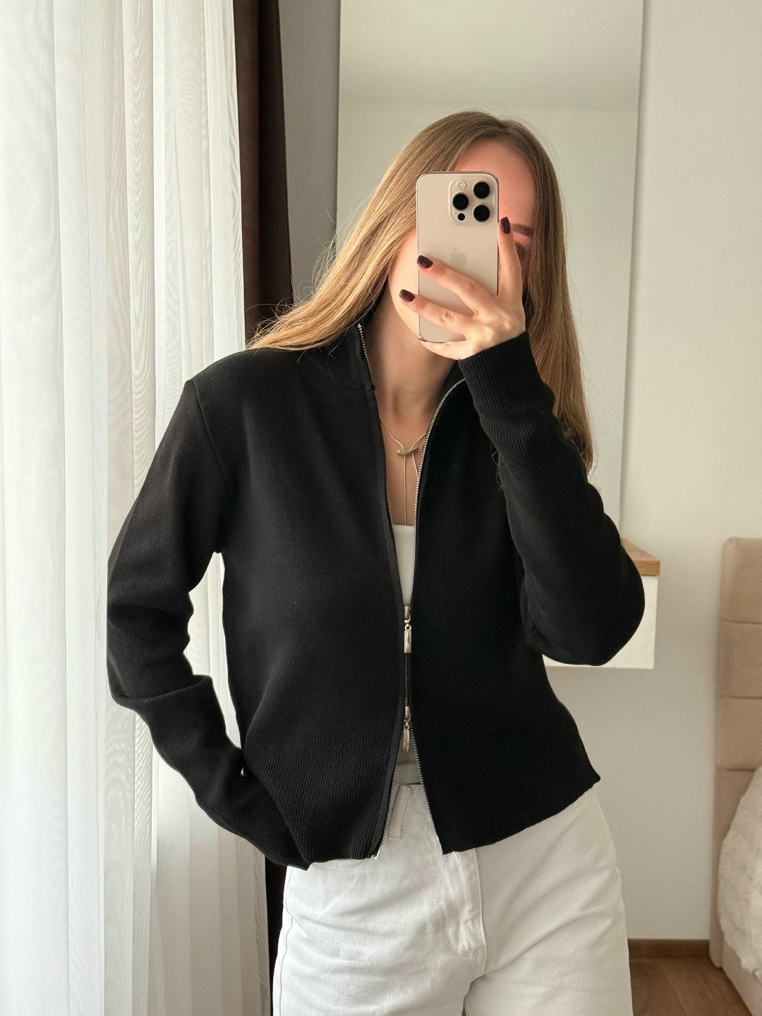 трендовый джемпер на молнии dina style,вязаные кардиганы,кофта женская,коричневый кардиган,свитер вязаный трикотажный с молнией c горлом