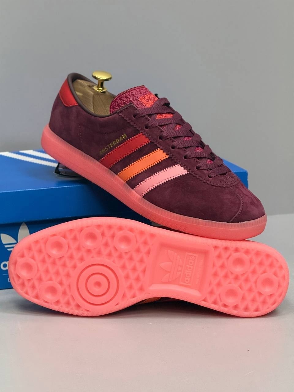 ,кроссовки adidas,кроссовки adidas warszawa spezial 'noble maroon' красный,adidas gazelle,кроссовки адидас амстердам