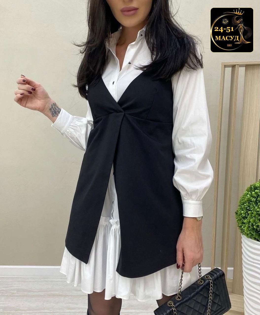 сарафан и рубашка,женская жилетка,платье с жилеткой,сарафан офисный,платье женское