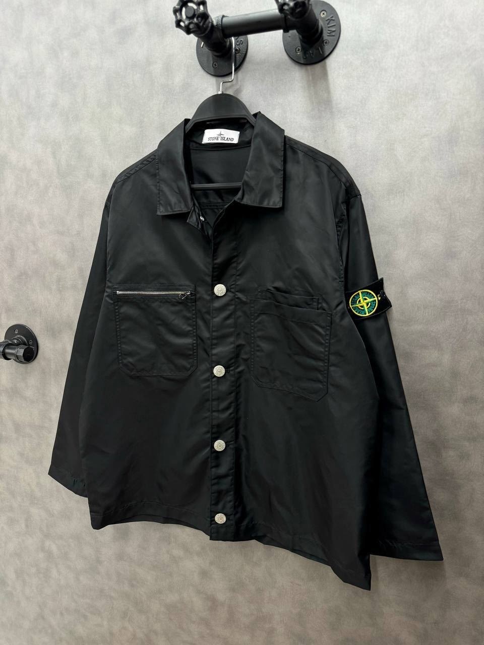 куртка-рубашка mil-spec stretch ripstop-tc stone island черный,куртка-рубашка паракадут tela stone island черный,куртка мужская stone island old effect черный,куртка stone island мужская,куртка oversh