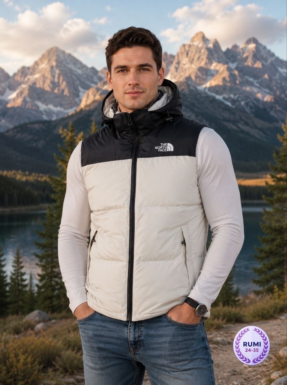 утепленный жилет the north face,жилет мужской,мужская мода,мужская жилетка,безрукавка мужская