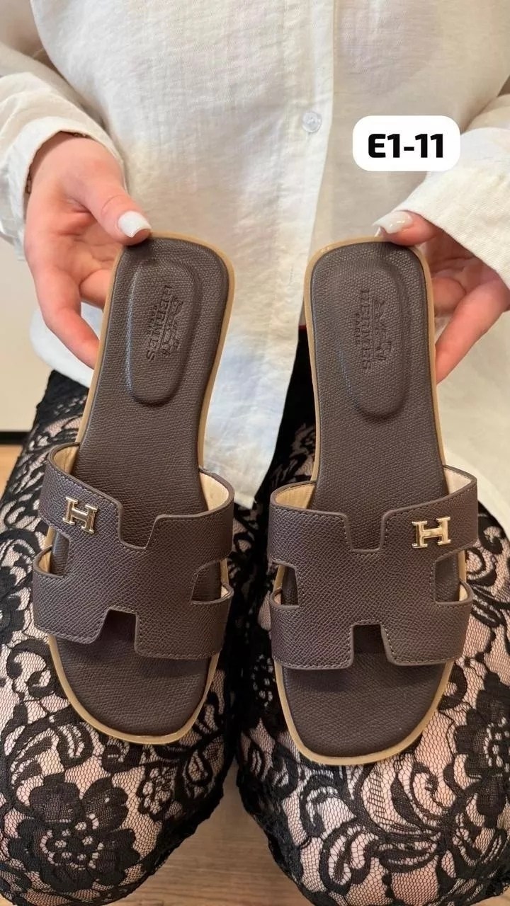 шлепки hermes женские,шлепки эрмес коричневые,hermes шлепанцы,босоножки эко,шлепки hermes