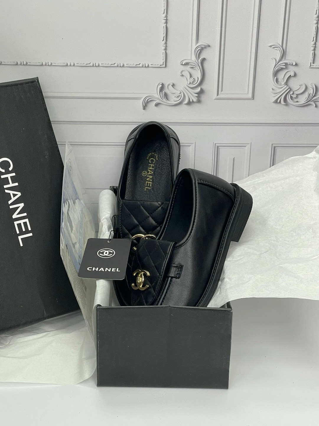 лоферы chanel,лоферы chanel женские,туфли chanel,женская повседневная кожаная  chanel,женская кожаная  chanel