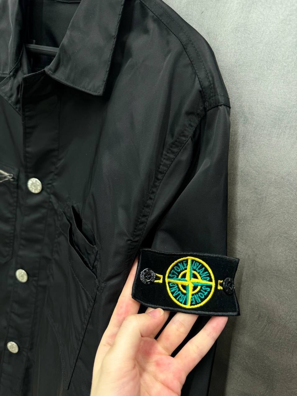 куртка-рубашка mil-spec stretch ripstop-tc stone island черный,куртка-рубашка паракадут tela stone island черный,куртка мужская stone island old effect черный,куртка stone island мужская,куртка oversh