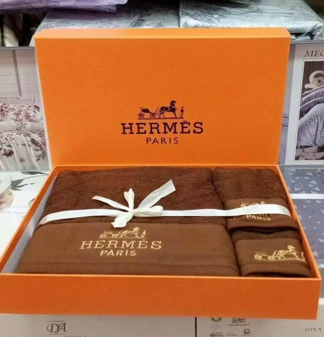 полотенце hermes,подарочный набор полотенец hermes из 3 штук,полотенца hermes оранжевые,полотенце для ванной hermes,подарочный комплект полотенец hermes