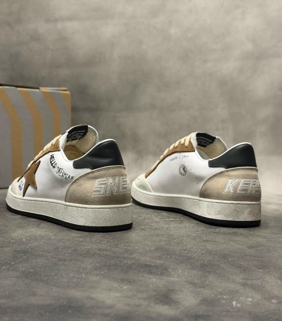 кеды женские golden goose ball star бежевые 41 eu,кеды golden goose,кроссовки golden goose ball star,golden goose кроссовки ball star коричневый,кроссовки golden goose