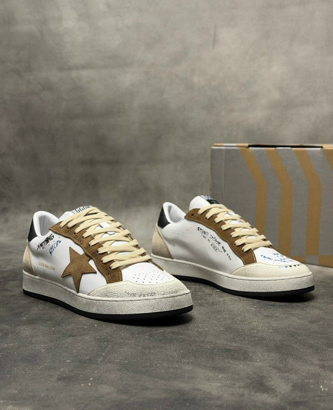 кеды женские golden goose ball star бежевые 41 eu,кеды golden goose,кроссовки golden goose ball star,golden goose кроссовки ball star коричневый,кроссовки golden goose