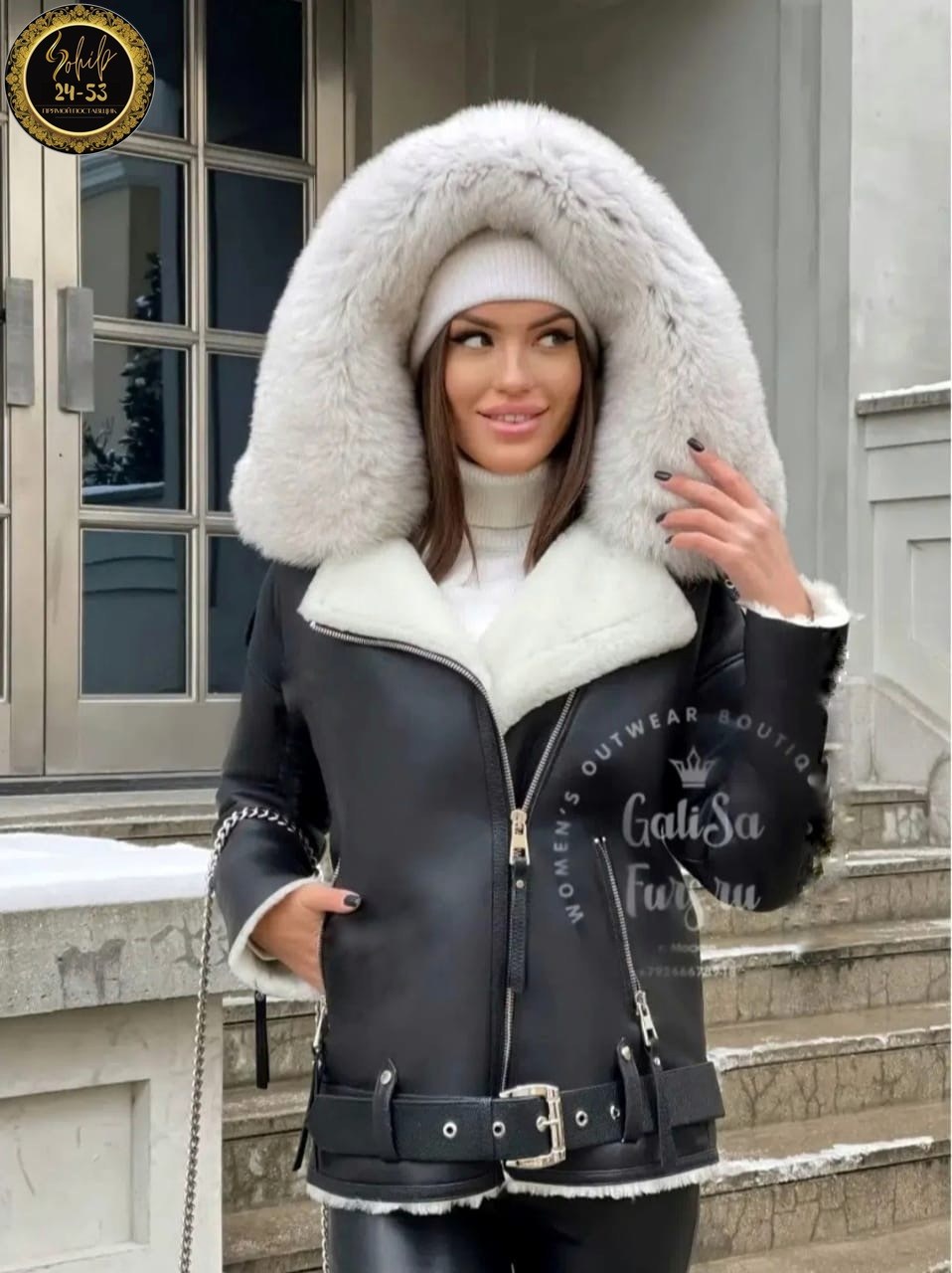 дубленка женская авиатор,дубленка женская с капюшоном,дубленка авиатор с капюшоном,дубленка авиатор из натуральной овчины,женская дубленка