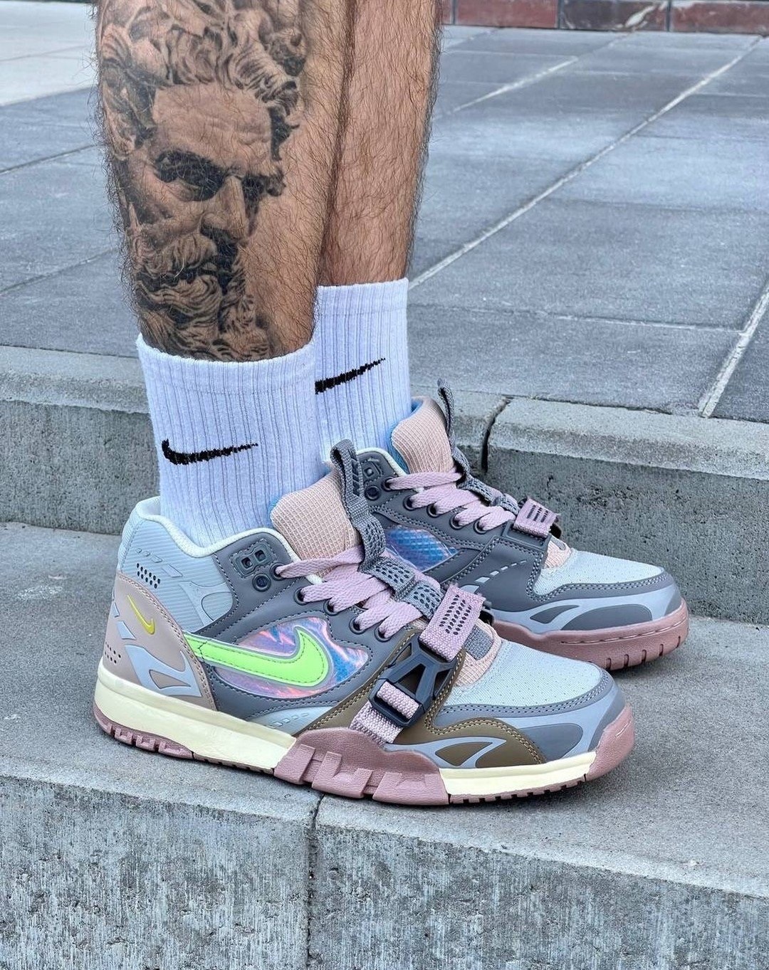 nike air trainer 1 sp,nike air trainer 1 utility sp light smoke grey honeydew,nike air trainer 1,кроссовки nike air trainer 1 sp smoke grey,кроссовки nike air trainer 1